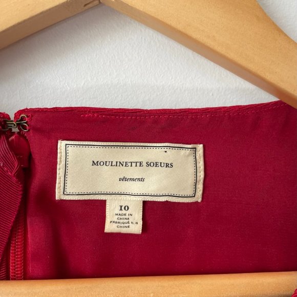 Anthropologie Red Mini Dress - Picture 9 of 10